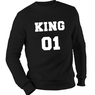 KING 01 męska bluza bez kaptura