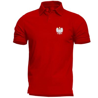 Patriotyczna koszulka polo – Orzeł polski haftowana