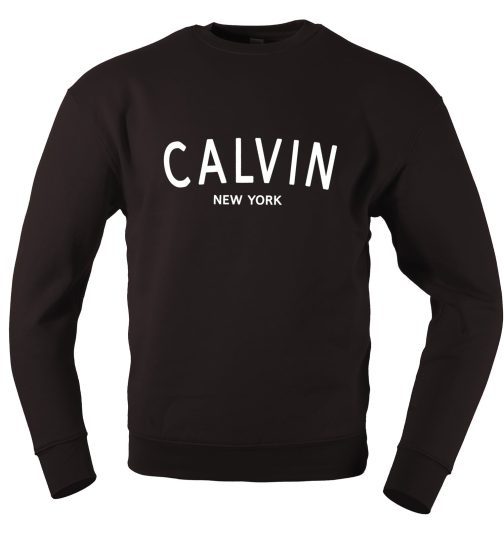CALVIN New York - Bluza męska klasyczna jak klein czarna