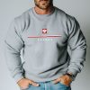 Bluza patriotyczna męska z Godłem PL - szara - ALPHA 4 bluza męska patriotyczna szara bluza z godłem bluza z napisem polska bez kaptura