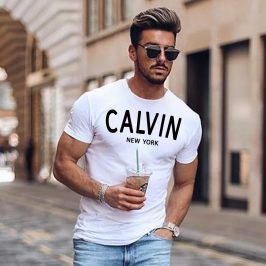 T-shirt męski koszulka Calvin New York jak klein
