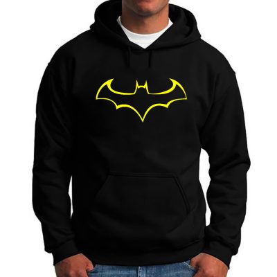 Bluza Batman męska z kapturem, kieszeniami typu kangurka