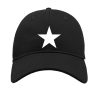 czapka z daszkiem gwiazdą czarna
