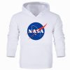 NASA Bluza męska kapturem kangurka wys. PL biała