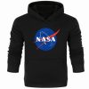 NASA Bluza męska kapturem kangurka wys. PL czarna