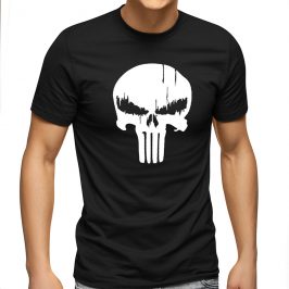 Punisher Marvel – męska koszulka t-shirt z czaszką