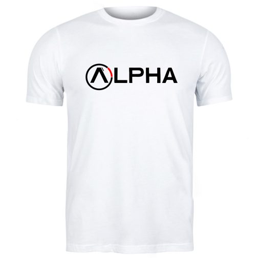 męska koszulka alpha t-shirt industries biała