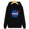 Bluza dziecięca czarna NASA z kapturem kangurka WYS. Jakość PL
