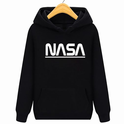 Bluza dziecięca czarna NASA z kapturem kangurka PREMIUM wys. PL
