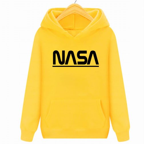 Bluza dziecięca żółta NASA z kapturem kangurka PREMIUM wys. PL