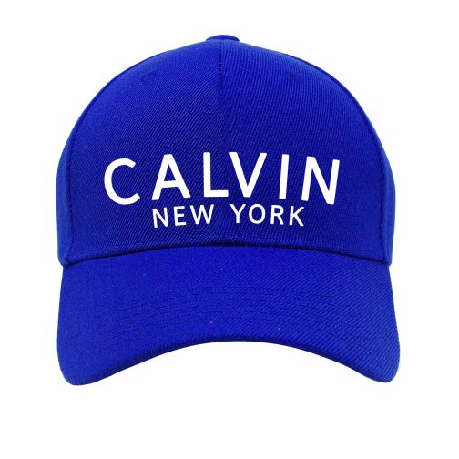 Czapka z daszkiem Calvin New York – bejsbolówka damska, klein męska niebieska