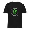 koszulka minecraft creeper koszulki dla dzieci czarna