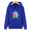bluza rick and morty dla dzieci dziecka kapturem niebieska