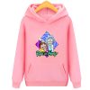 bluza rick and morty dla dzieci dziecka kapturem różowa