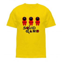koszulka Squid Game dla dzieci żółta