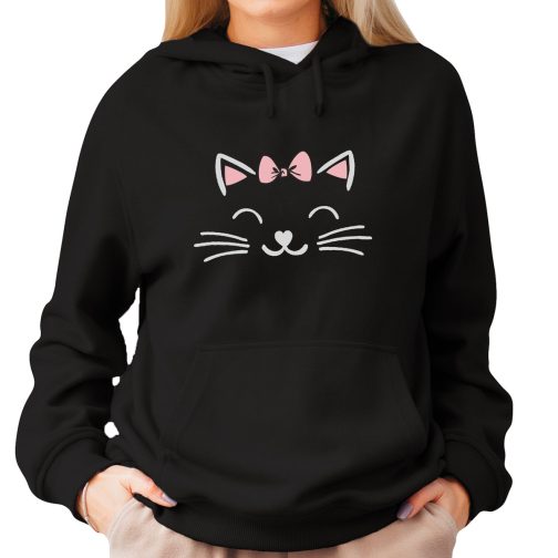 Super bluza dla miłośników kotów, lubiących elegancję a zarazem wygodę. Wykonana z miękkiego i przyjemnego materiału - jak kotek w dotyku.