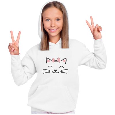 Bluza z kotem dla dziewczynki Kicia różowa