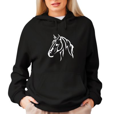 Bluza z koniem damska – z kapturem – Jakość Premium
