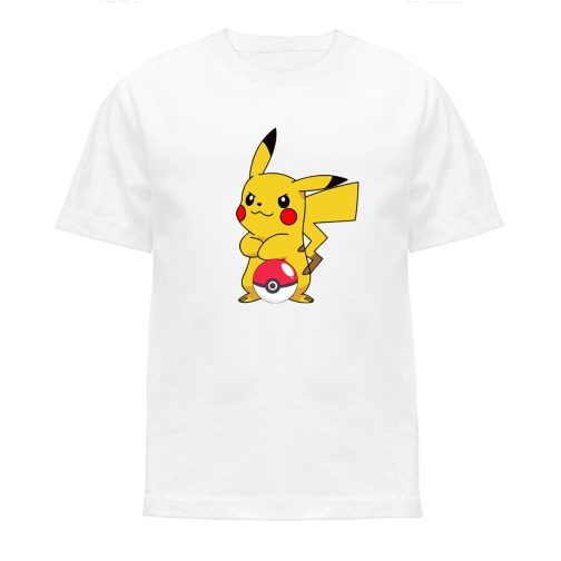 koszulka pikachu dla dzieci damska t-shirt biała