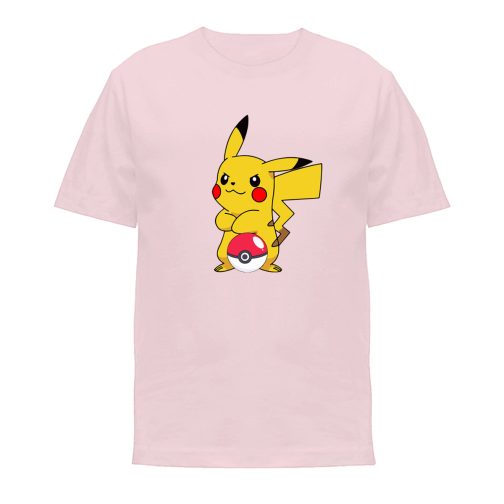 koszulka pikachu dla dzieci damska t-shirt różowa