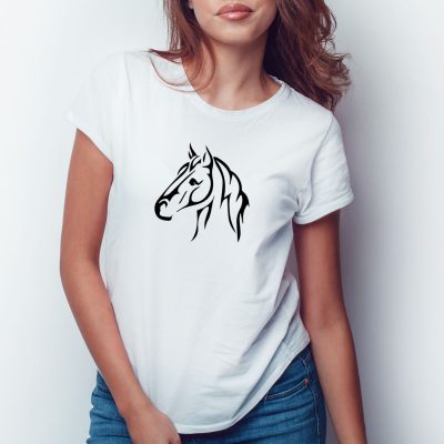 Koszulka z koniem damska – Jakość Premium