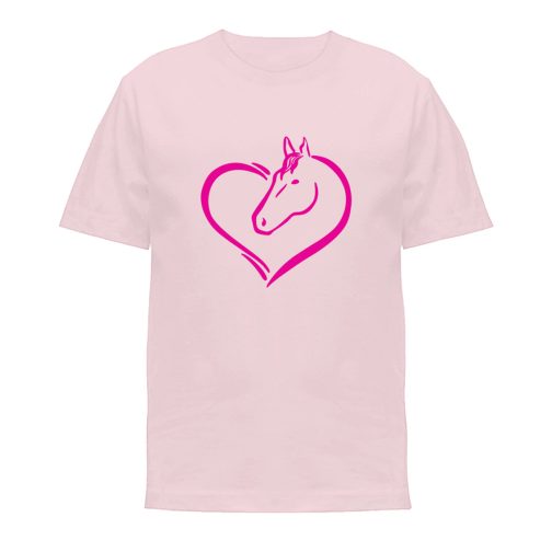 koszulka z koniem dla dziecka różowa