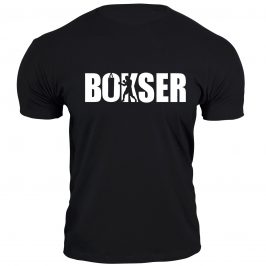 koszulka bokserska bokser czarna męska
