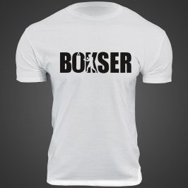 koszulka bokserska bokser biała męska