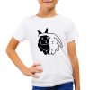 koszulka z królikiem dla dziewczynki t-shirt biała