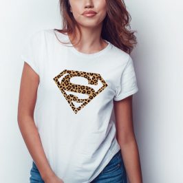 Koszulka SUPERMAN damska w panterkę