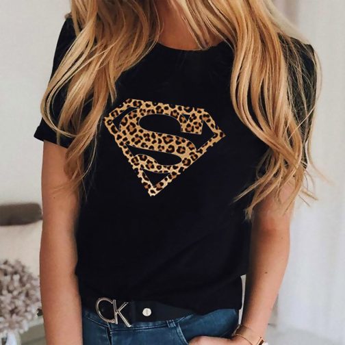 koszulka superman damska t-shirt supergirl czarna