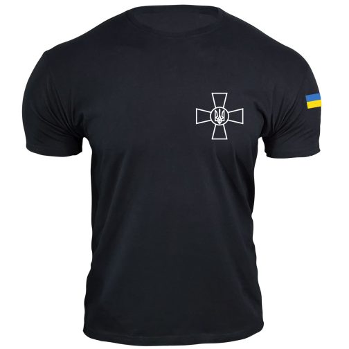 Koszulka Ukraina - Wojskowa - Zelensky t-shirt czarna