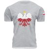 koszulka z orłem koszulka kibica patriotyczna t-shirt męska szara