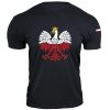 koszulka z orłem koszulka kibica patriotyczna t-shirt męska czarna