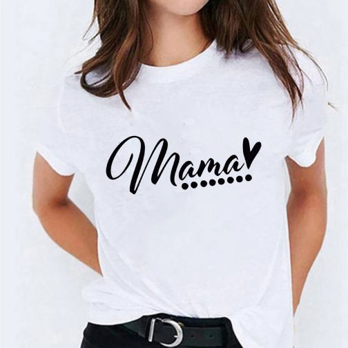 koszulka dla mamy mama t-shirt biała