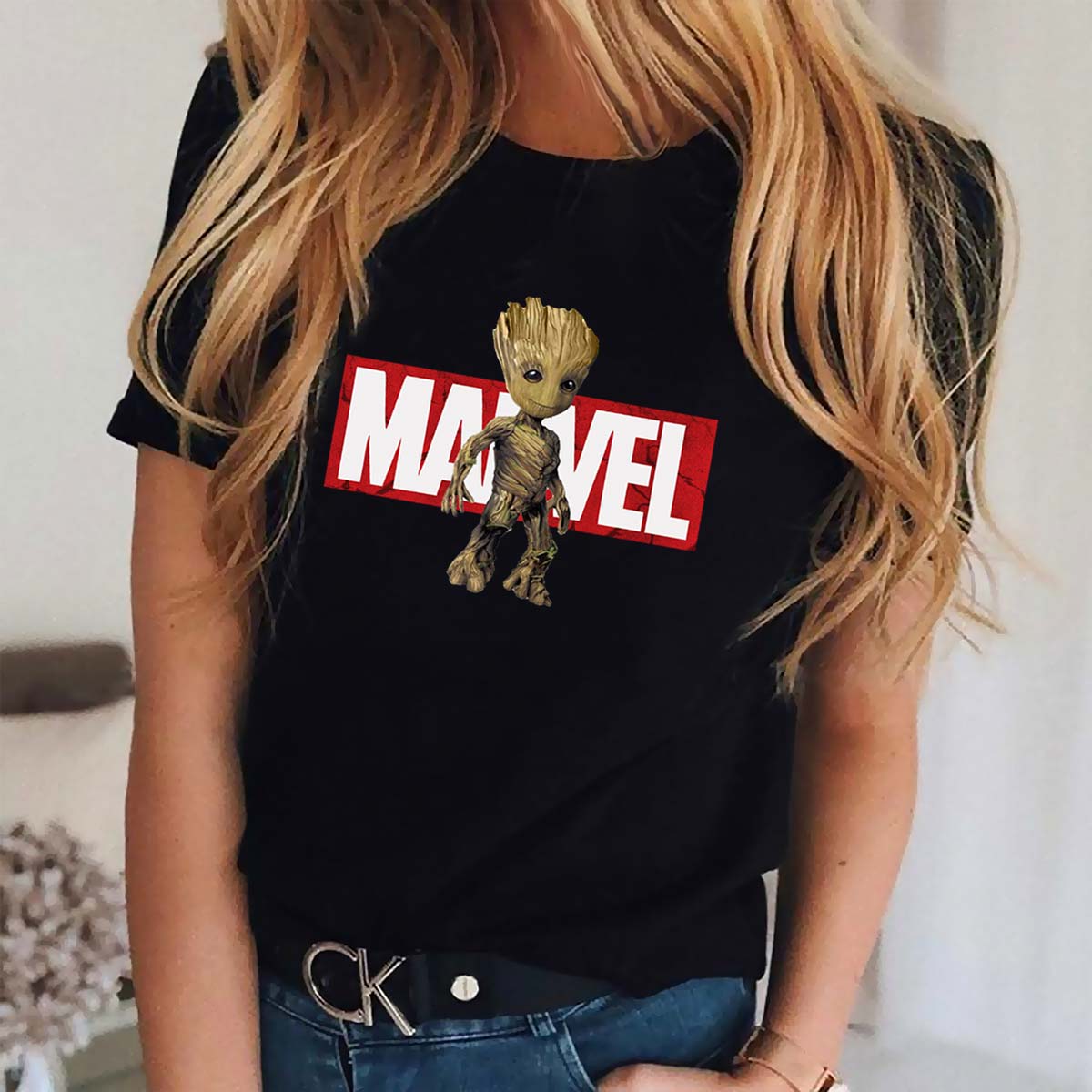 Koszulka GROOT damska – Marvel – Bawełna 100%