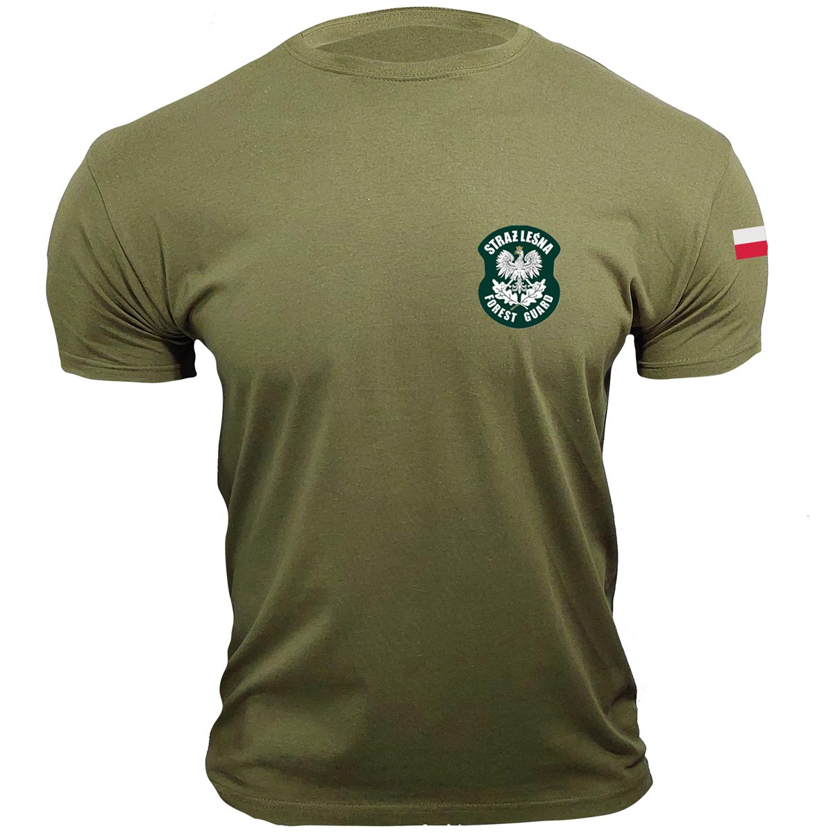 koszulka straż leśna t-shirt męska zielona