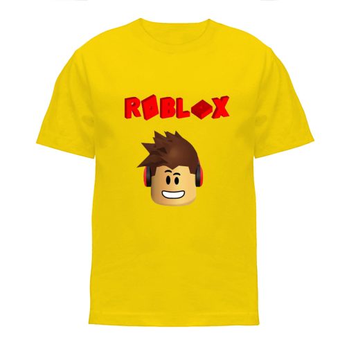 koszulka roblox dla dzieci dla chłopca dziewczynki t-shirt żółta