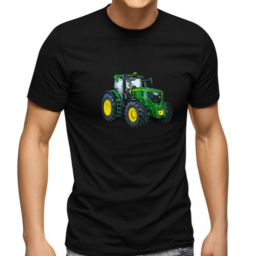 koszulka z traktorem koszulka męska z traktorem czarna