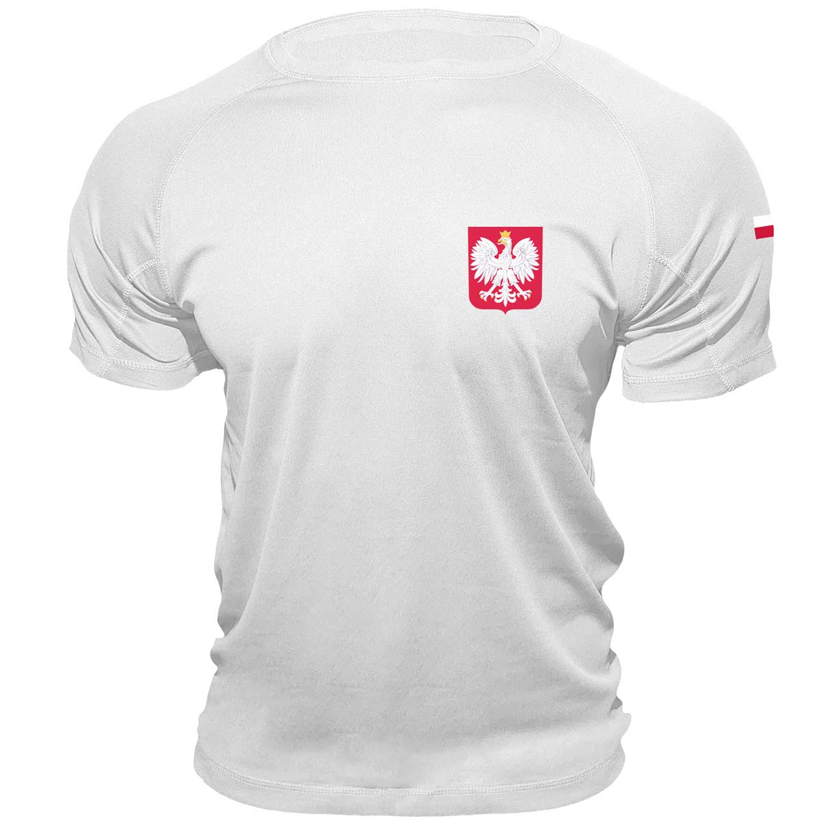 koszulka z godłem polski koszulka termoaktywna męska reprezentacji biała