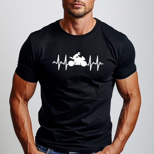 koszulka motocyklowa męska koszulka z motorem koszulka dla motocyklisty czarna t-shirt