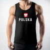 koszulka na ramiączkach męska czarna tank z godłem oraz napisem polska