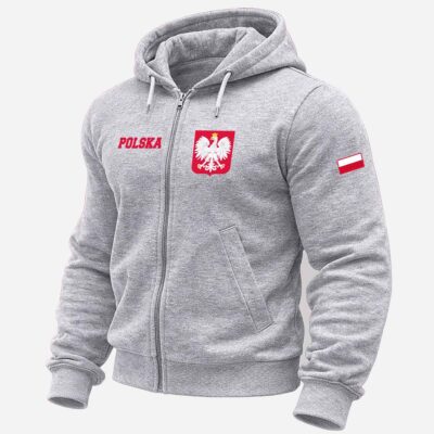 Bluza Patriotyczna – Reprezentacja Polski – Szara – Polish Alpha