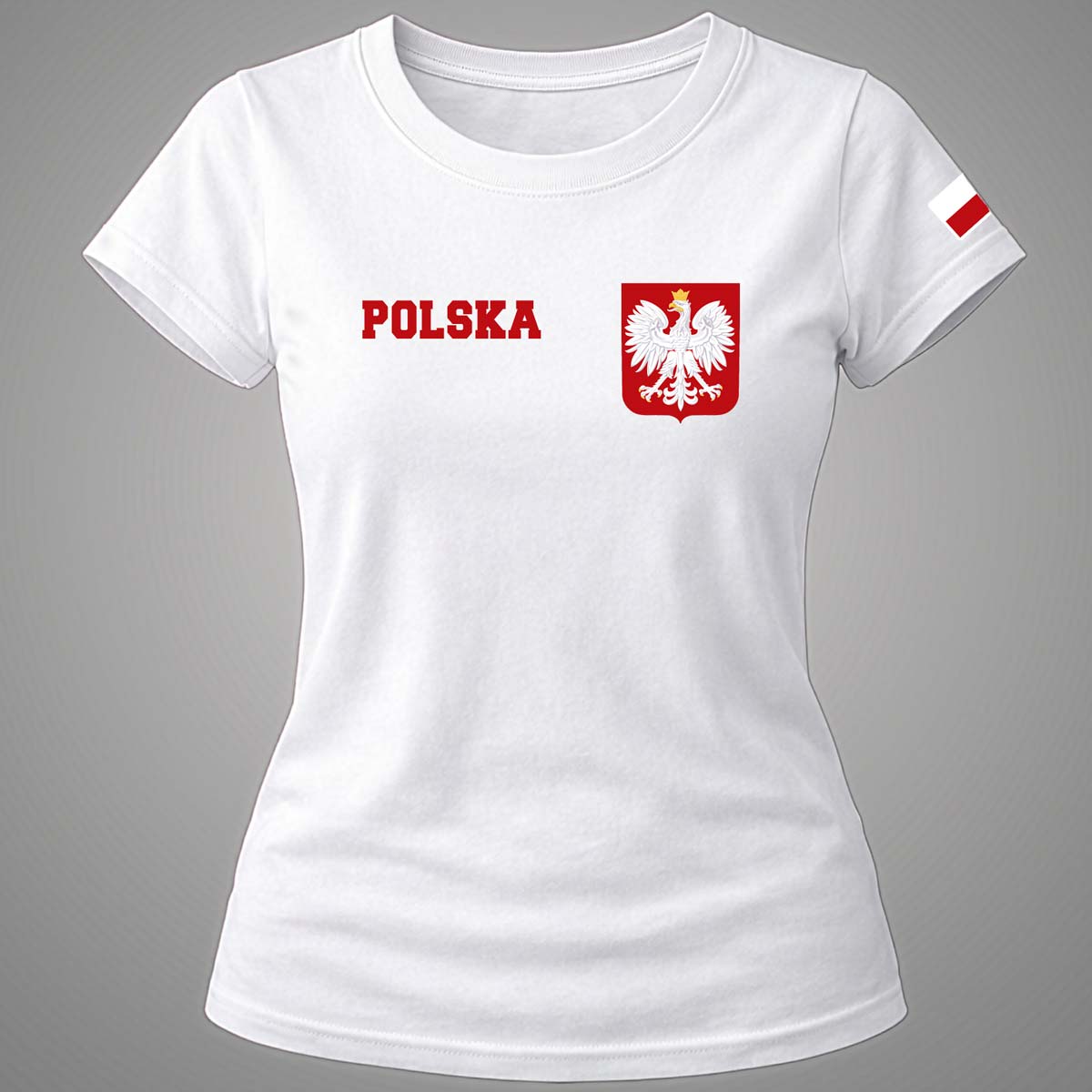 Koszulka reprezentacji polski damska - POLISH ALPHA - biała 2 koszulka reprezentacji polski damska, koszulka patriotyczna damska, koszulki kibica damskie, koszulka damska z orzełkiem, koszulka kibica siatkówki damska, koszulka polish alpha damska, biała