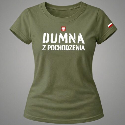 koszulka patriotyczna damska, koszulka polish alpha, koszulka dumna z pochodzenia, koszulka, koszulka wojskowa damska, koszulka patriotyczna damska