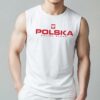 Koszulka bez rękawów męska POLSKA - Polish Alpha - biała 2 koszulka bez rękawów męska biała z orzelkiem, koszulka bez rękawów polish alpha, koszulka patriotyczna męska, koszulka z napisem polska, koszulka tank top polish alpha